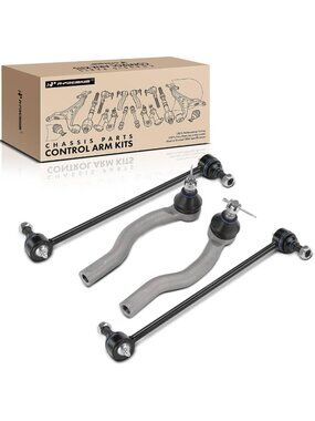4Pcs Front Suspension Kit - Sway Bar Links & Outer Tie Rods for Honda & Acura